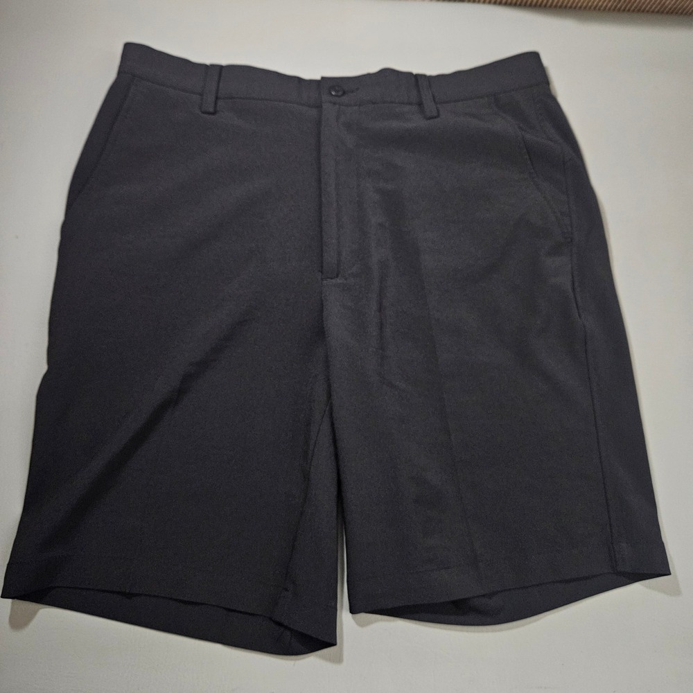 FootJoy Mens Performance Golf Shorts Black 34 Stretch Flat Front FJ